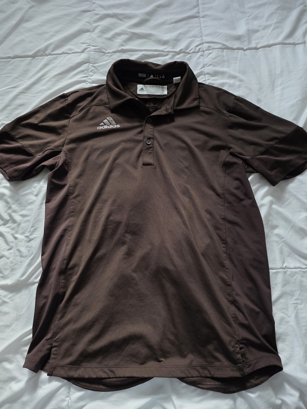 adidas Men’s Dark Brown Polo Shirt